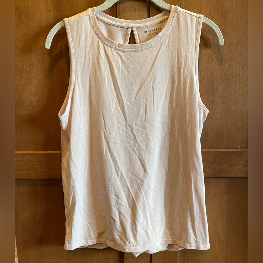 Athleta Light Pink Flowy Tank Top